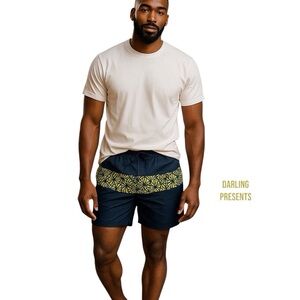 TRUNKS SAN O BOARD SHORTS MEN COLOR NAVY SIZE M